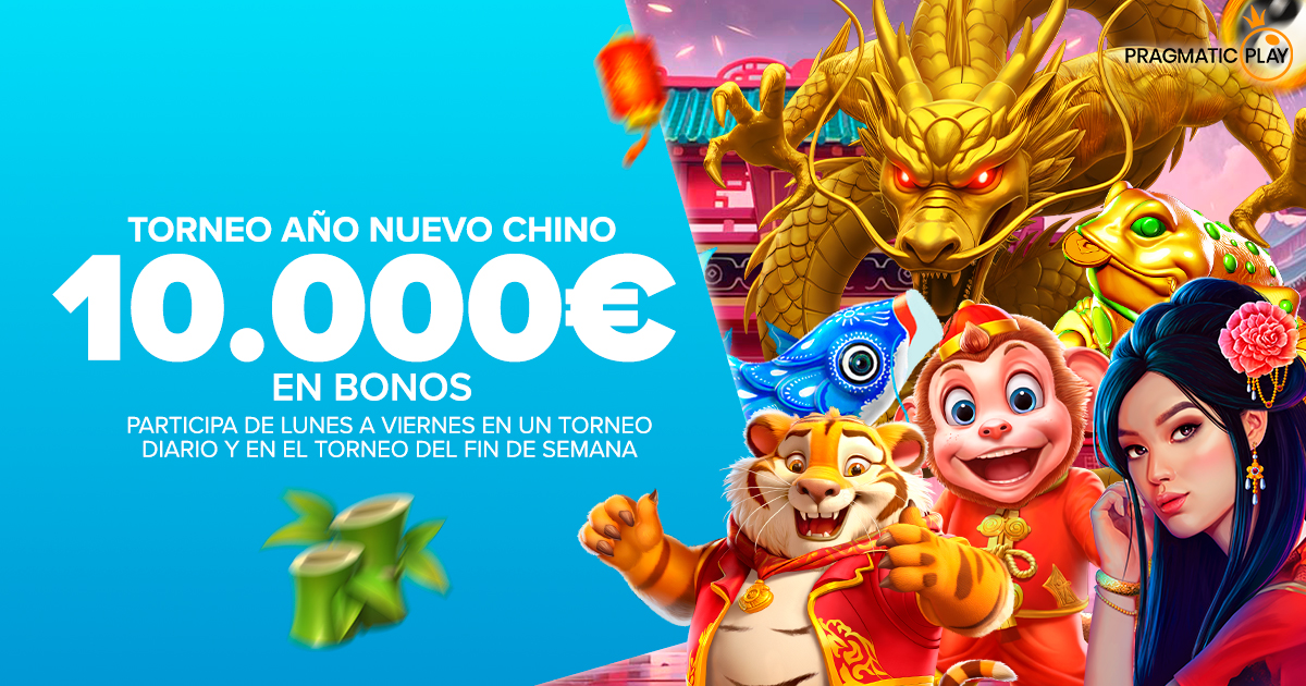 Torneo Slots Año Nuevo Chino Pragmatic, ¡repartimos 10.000€ en Bonos de Casino!