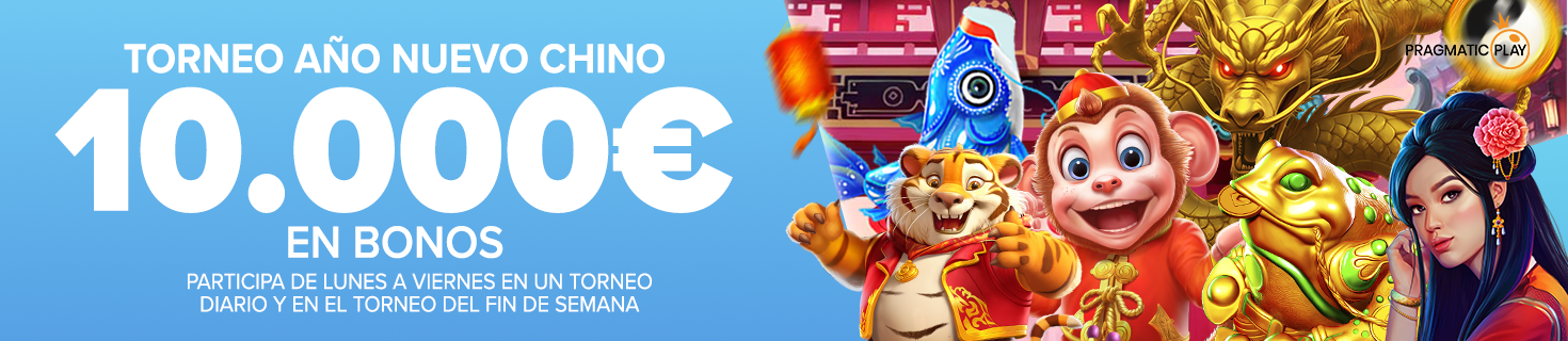 Torneo Slots Año Nuevo Chino Pragmatic, ¡repartimos 10.000€ en Bonos de Casino!