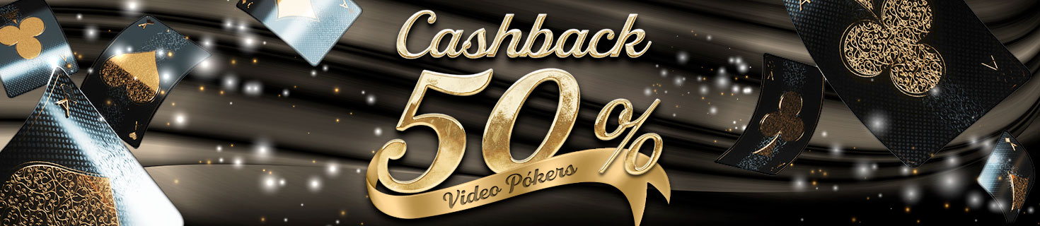 Te devolvemos el 50% de tus pérdidas en nuestros Video Poker de Red Rake