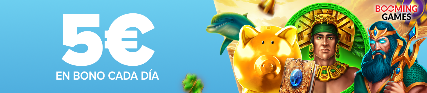 ¡Cada día un Bono sin depósito de 5€ para una slot de Hacksaw!