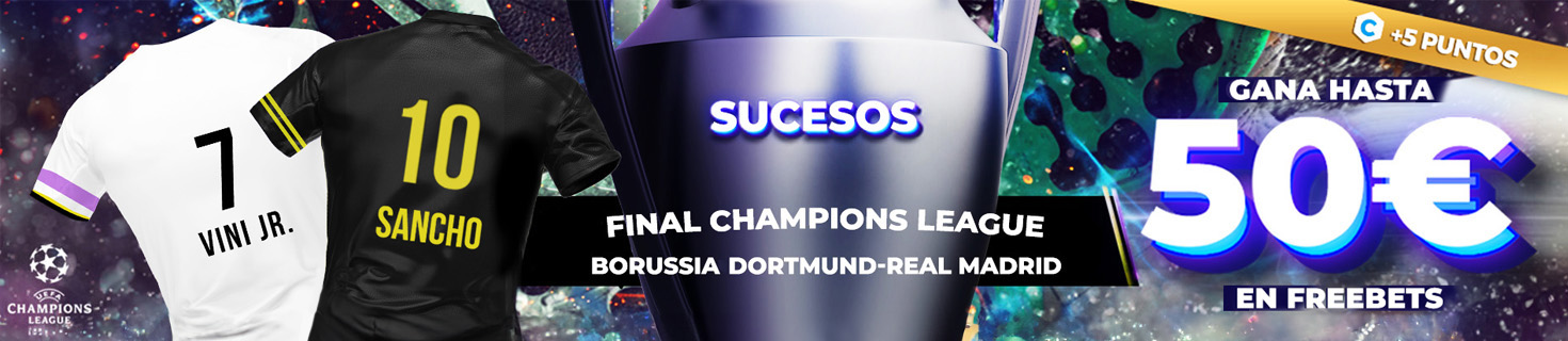Promoción fútbol: ¡ Hasta 50€ en Freebets con el Real Madrid - Borussia Dortmund!