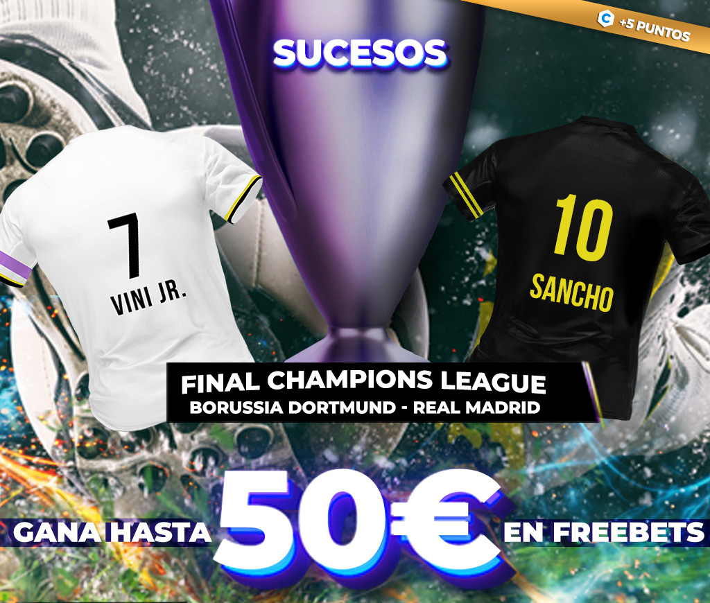 Promoción fútbol: ¡ Hasta 50€ en Freebets con el Real Madrid - Borussia Dortmund!