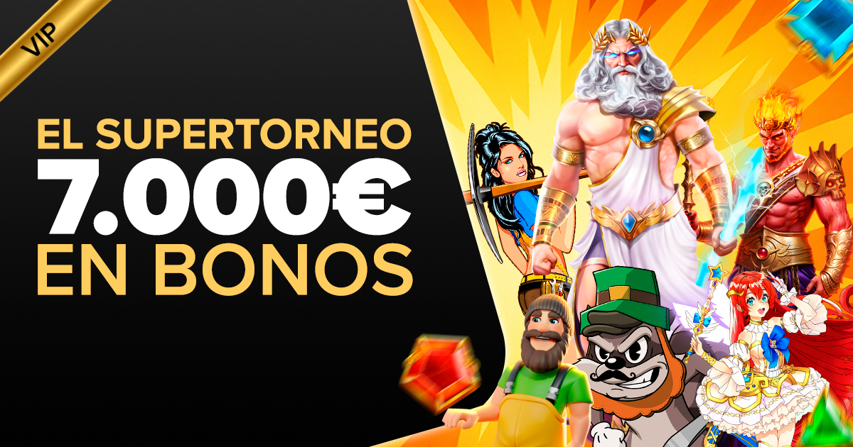 Promoción Torneo de Slots: ¡Repartimos 7.000€ en bonos y mucho más!