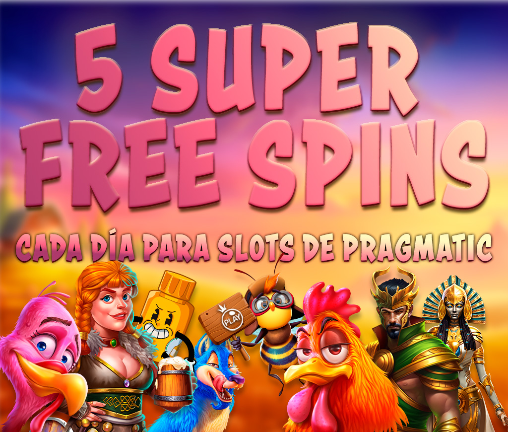 Consigue 5 Super Free Spins cada día para la Slot seleccionada